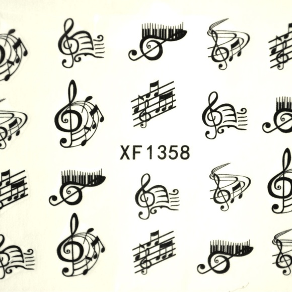 Music Note - Nail Art Decal - blue85 - Picture 2 of 2